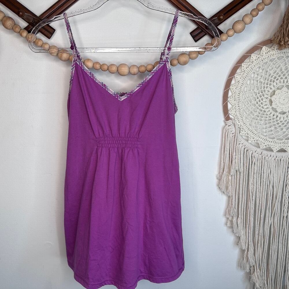 Vintage Y2K Xhilaration Purple Plaid Strap Sleep Cami